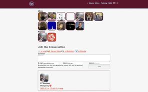 Screenshot showing current webmention and comment functionality on my existing website